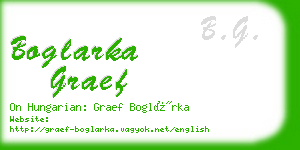 boglarka graef business card